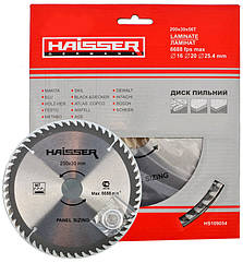 Пильний диск по ламінату Haisser 200х30 56 зуб - 1 шт