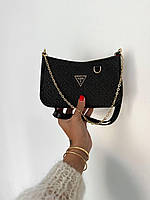 Женская сумка Guess (черная) повседневная стильная маленькая крутая сумочка Gi5322 топ
