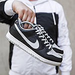 Чоловічі кросівки Nike SB (чорно-білі) якісні повітропроникні демісезонні кроси з перфорацією KIT1529 топ, фото 4