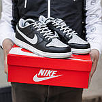 Чоловічі кросівки Nike SB (чорно-білі) якісні повітропроникні демісезонні кроси з перфорацією KIT1529 топ, фото 5