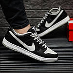 Чоловічі кросівки Nike SB (чорно-білі) якісні повітропроникні демісезонні кроси з перфорацією KIT1529 топ, фото 10