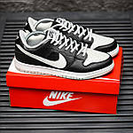 Чоловічі кросівки Nike SB (чорно-білі) якісні повітропроникні демісезонні кроси з перфорацією KIT1529 топ, фото 11