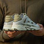 Чоловічі кросівки Adidas Niteball White/Olive (білі з оливковим) демісезонні модні зручні кроси i1179 топ, фото 3