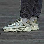 Чоловічі кросівки Adidas Niteball White/Olive (білі з оливковим) демісезонні модні зручні кроси i1179 топ, фото 5