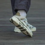 Чоловічі кросівки Adidas Niteball White/Olive (білі з оливковим) демісезонні модні зручні кроси i1179 топ, фото 10