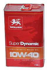 Масло Wolver Super Dynamic 10W-40 (API SL/CF ACEA A3/B3, A3/B4) 4л