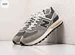 Чоловічі кросівки New Balance 574 Grey (сірі) універсальні стильні зручні спортивні кроси 1222TP топ, фото 9