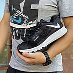 Чоловічі кросівки Nike Air Max 2013 X Stussy Fossil (чорні Нс білим) спортивні легкі кроси сітка Ж3578 топ, фото 7