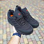 Чоловічі зимові кросівки Merrell Vibram (чорні з червоним) модні низькі кросівки 3910 Мерелл топ, фото 8