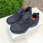 Чоловічі зимові кросівки Merrell Vibram (чорні з червоним) модні низькі кросівки 3910 Мерелл топ, фото 7