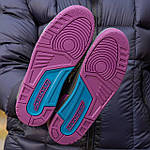 Чоловічі кросівки Nike Air Jordan Legacy Black Purple (чорні з фіолетовим і синім) кольорові високі кеди I1570 топ, фото 9