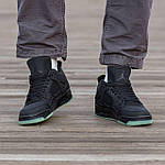 Чоловічі кросівки Nike Air Jordan Retro 4 x Kaws Black (чорні) стильні повсякденні демі кроси I1576 топ, фото 2