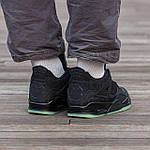 Чоловічі кросівки Nike Air Jordan Retro 4 x Kaws Black (чорні) стильні повсякденні демі кроси I1576 топ, фото 4