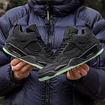 Чоловічі кросівки Nike Air Jordan Retro 4 x Kaws Black (чорні) стильні повсякденні демі кроси I1576 топ, фото 6