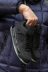 Чоловічі кросівки Nike Air Jordan Retro 4 x Kaws Black (чорні) стильні повсякденні демі кроси I1576 топ, фото 7