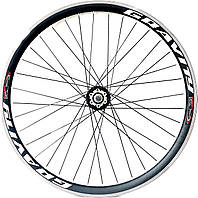 Колесо заднє під тріскачку GRAVITY 26" алюмінієвий подвійний обід Чорне ORG