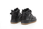 Чоловічі зимові кросівки Nike Air Force 1 Gore-Tex Winter (чорні) високі теплі кеди на хутрі К14475 топ, фото 8