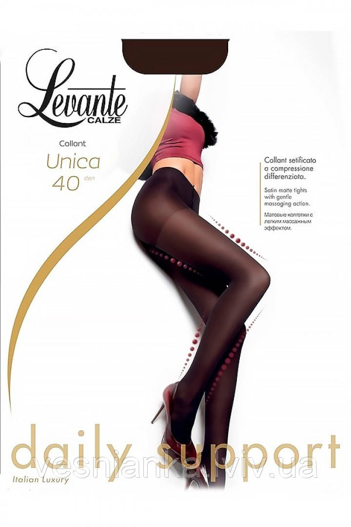 Колготки 40 den під загар Unica Levante 3(р)