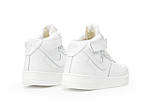 Чоловічі зимові кросівки Nike Air Force 1 Winter (білі) високі молодіжні кеди з хутром К14203 топ, фото 8