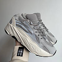 Женские кроссовки Adidas Yeezy Boost 700 v2 Static (серые) крутые комбинированные рефлективные кроссы 0552v