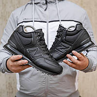 Мужские зимние кроссовки New Balance 574 Winter (чёрные) универсальные стильные практичные кроссы с мехом 2111