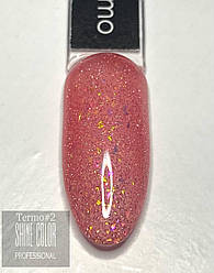 Термо гель лак червоний TERMO Shine Color №2