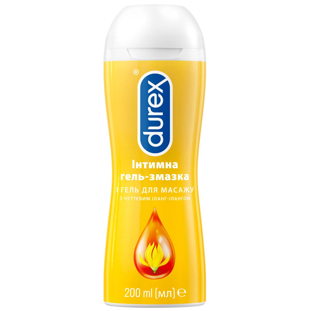Інтимна гель-змазка Durex гель для масажу з чуттєвим іланг-ілангом 200мл