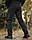 Штани зимові Хантер Софтшелл чорні утеплені термофліс, фото 7