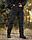 Штани зимові Хантер Софтшелл чорні утеплені термофліс, фото 2