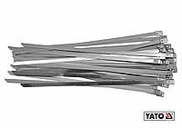 Хомут затискний YATO : 8 х 300 мм з нержавіючої сталі, пак. 50 шт [60] E-vce - Знак Качества