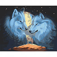 Волки ночью 40*50 см Картина по номерам ArtCraft 11649-AC