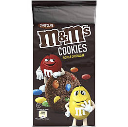 M&M'S Cookies Double Chocolate Шоколадне печиво з драже 180g