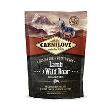 Сухий корм Carnilove Lamb & Wild Boar для дорослих собак всіх порід, ягня та кабан, 1,5 кг
