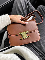 Женская сумка Celine (коричневая) стильная изысканная сумочка для девушки art0344 house