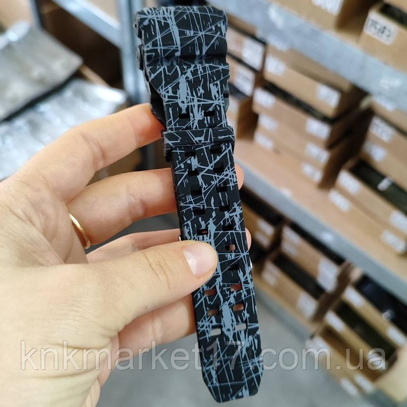 Ремінець для годинника Skmei 1818/1965/1637/1968/1520, Patriot 001/002/003/004 grey black, фото 1