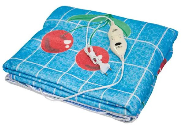 Еlectric blanket, 150х120 см, Простирадло з електропідігрівом, Блакитне