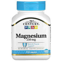 Магній 21st Century Magnesium 250 мкг 110 вегетаріанських капсул