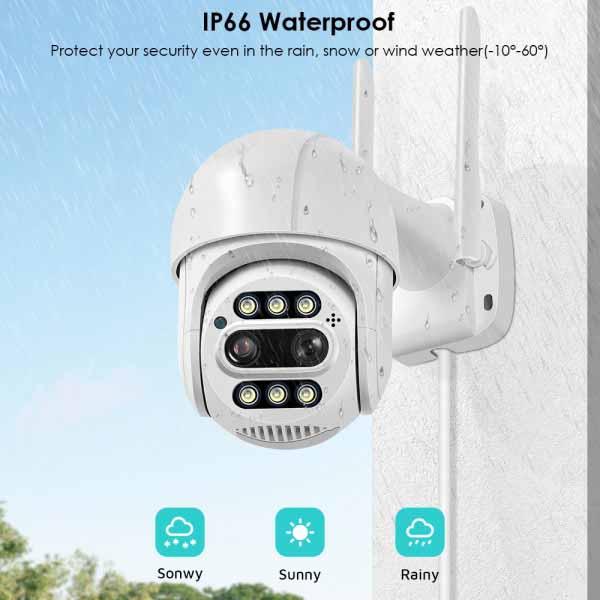 Камера видеонаблюдения уличная наружная IP WiFi Camera 4к 8мп 8X ЗУМ App: ICSEE - фото 2 - id-p2005053687