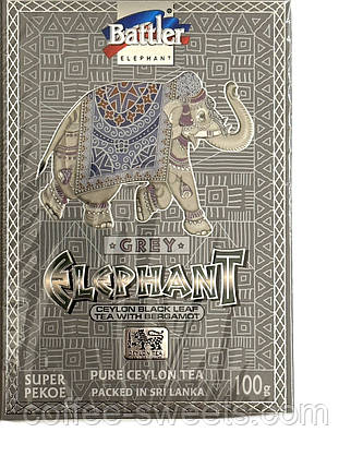 Чай Battler Elephant Earl Grey чорний з бергамотом 100 г, фото 1