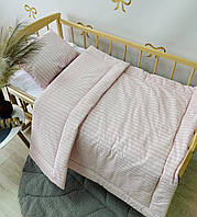 Комплект детское теплое синтепонове одеяло 140 см*110 см и подушка в кроватку ребенка