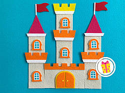 "Замок принцеси", іграшки з фетру на липучках до набору Wonderwall® "Принцеса та дракон", 22 елементи