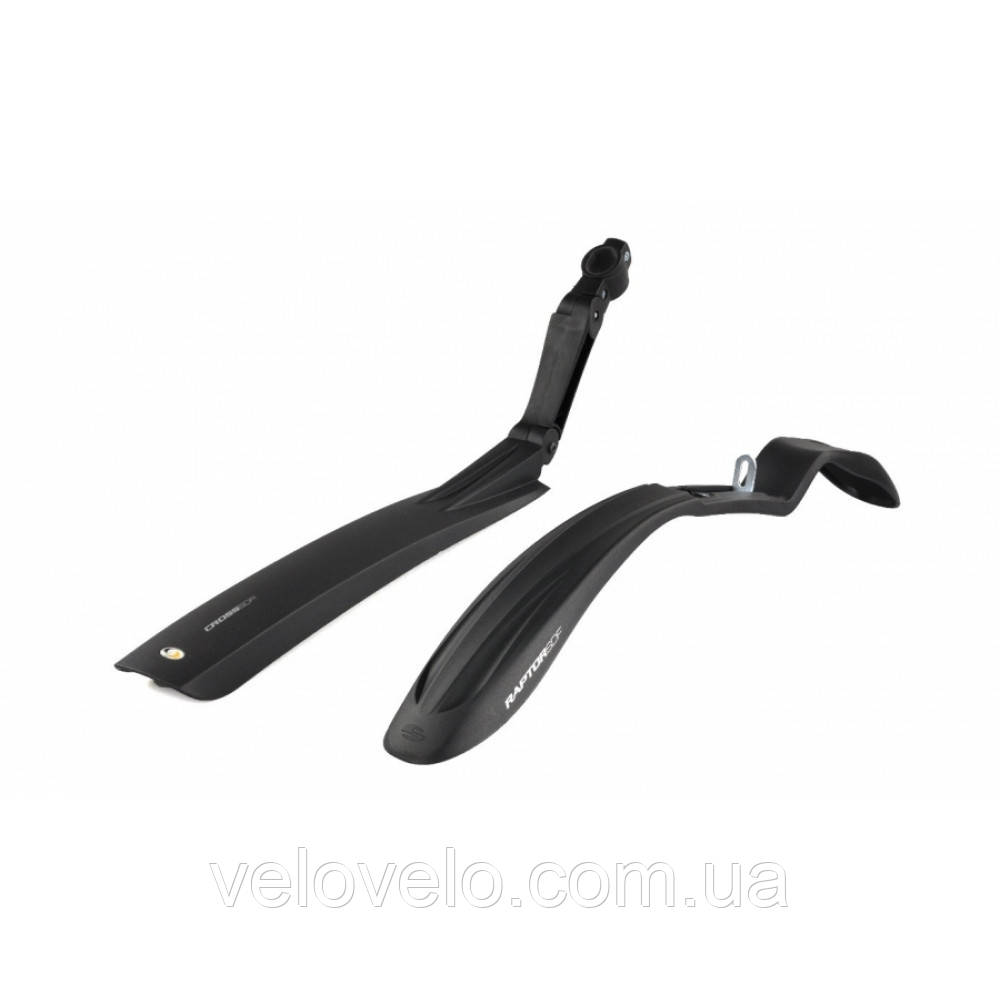 24 - 29 Крила CROSS PLUS (KHROM by Simpla) кріплення у вилку або гвинт пара чорні, фото 1