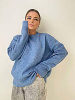 Мягкий женский кашемировый свитер оверсайз Ssva2149