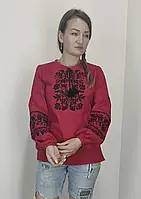 Женская вышиванка блуза домотканное полотно