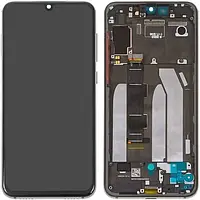 Дисплей Xiaomi Mi 9 SE модуль у зборі (екран та сенсор) з рамкою,оригінал (OLED) Чорний