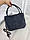 Жіноча сумка середнього розміру міська модна комбінована сіра замша+екошкіра, фото 10