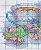 Набір для вишивання за нанесеною на канву схемою "Japanese teacup". AIDA 14CT printed, 28*21 см, фото 5