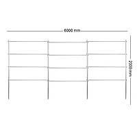 Опора для растений Шпалера садовая 2000*6000 (D20)