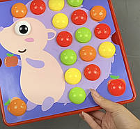 Мозаїка дитяча, 4FUN Game Club, 84 елементи, 12 картинок-шаблонів, щипці, кор 28*26*5см (67941), фото 2