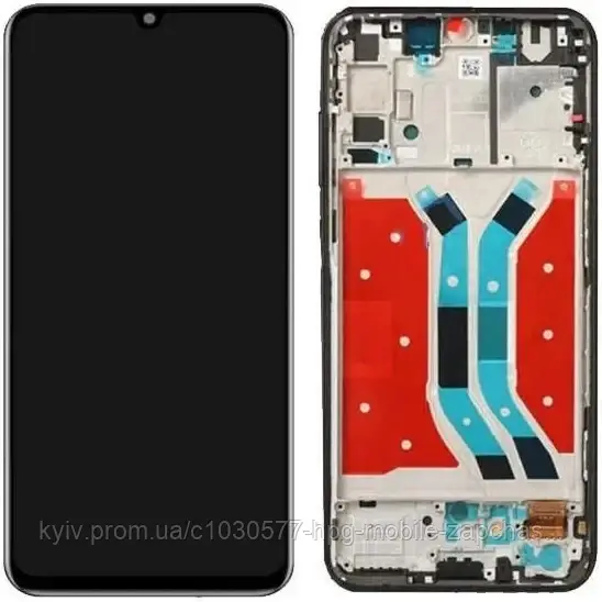 Дисплей Huawei P Smart S/Y8p модуль у зборі (екран та сенсор) з рамкою (IPS) Чорний, фото 1